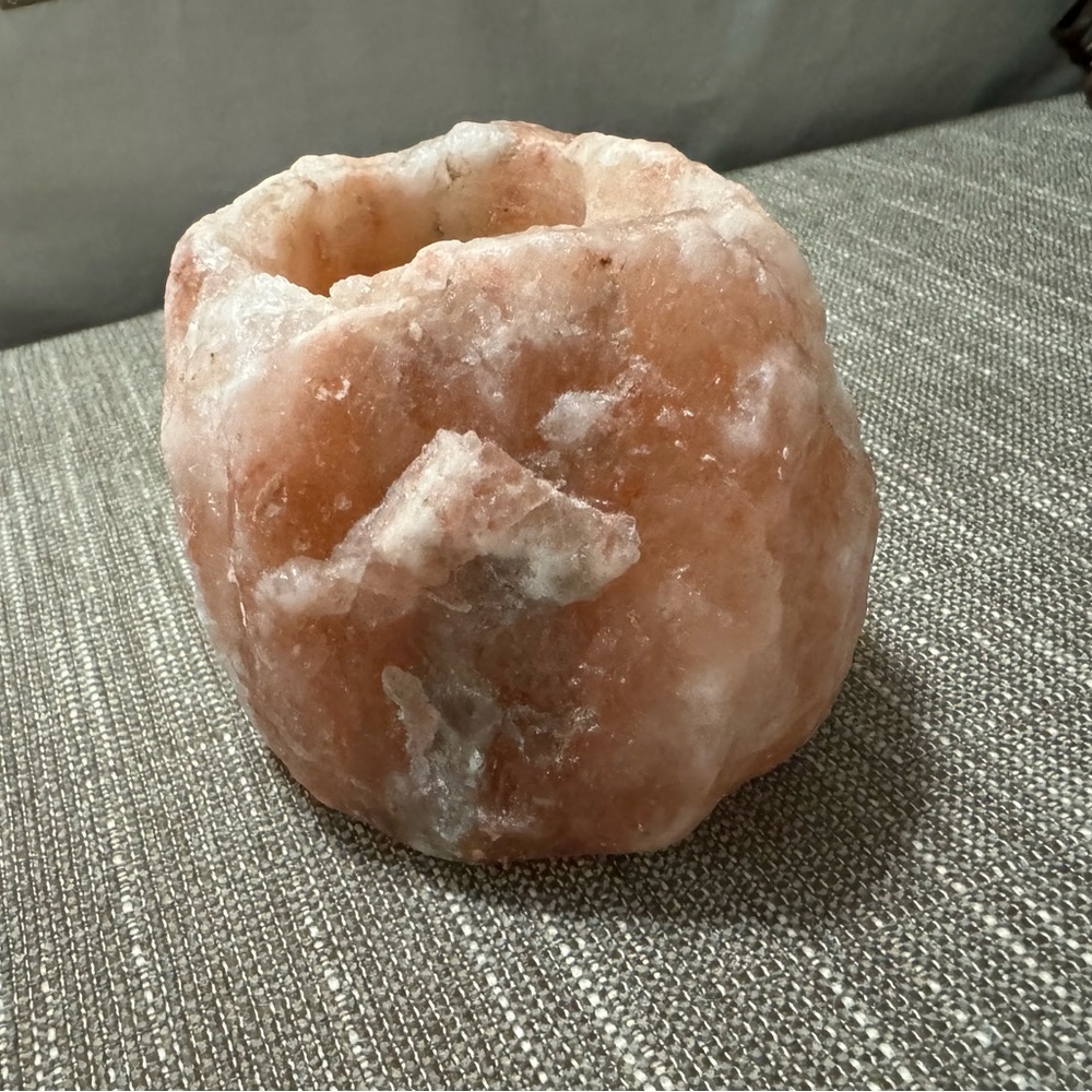Himalayan Salt Rock Votive candle holder